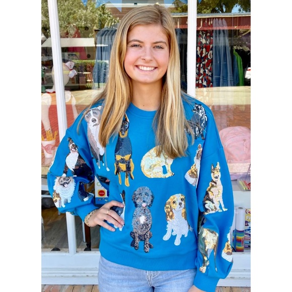 NWT Queen of Sparkles sequined dog sweatshirt - Picture 5 of 11